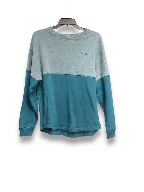Sweatshirt Crewneck By Pink In Blue, Size: Sp Polished Men's Satin