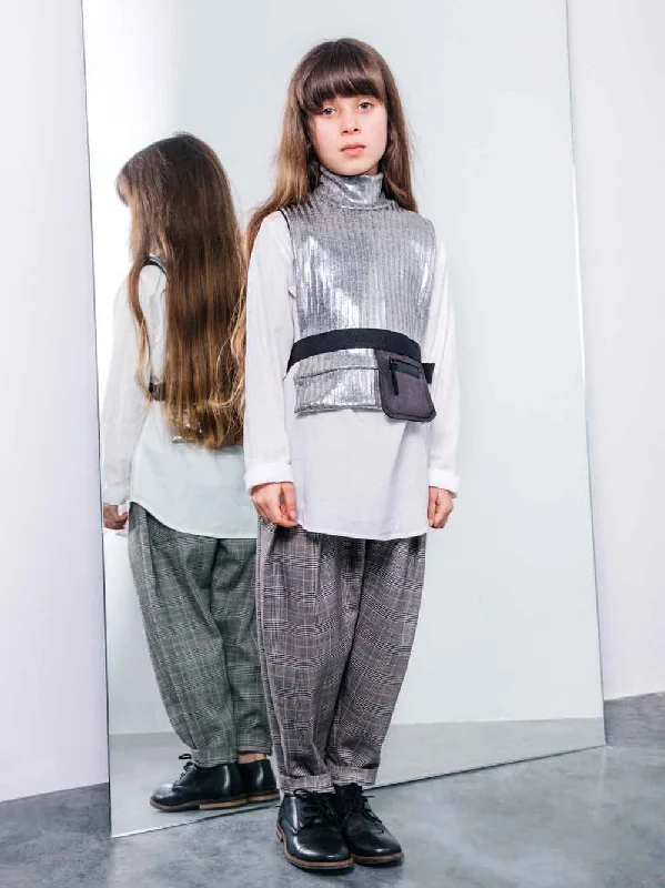 Pero Checks Trousers Youthful Men's Pop