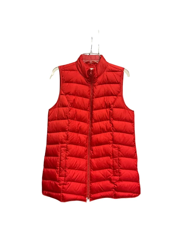 Vest Puffer & Quilted By J. Jill In Red, Size: M Modern Men's 