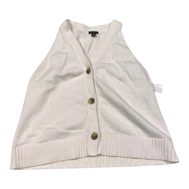 Vest Sweater By Ann Taylor In Cream, Size: Xl Rugged Men's Outdoor 