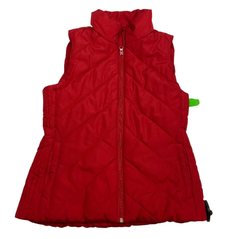 Vest Puffer & Quilted By New York And Co In Red, Size: Xs Cool Men's Skate