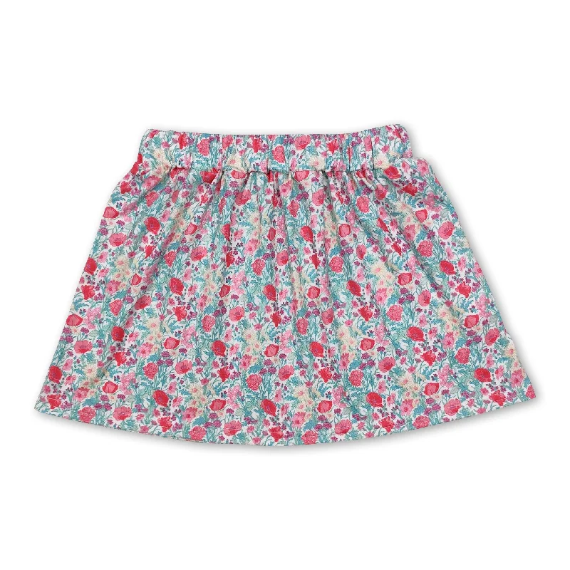 Pink floral baby girls cute skirt Unique Men's Upcycled