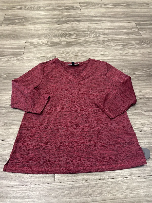 Top 3/4 Sleeve By Karen Scott  Size: M Practical Men's Multi
