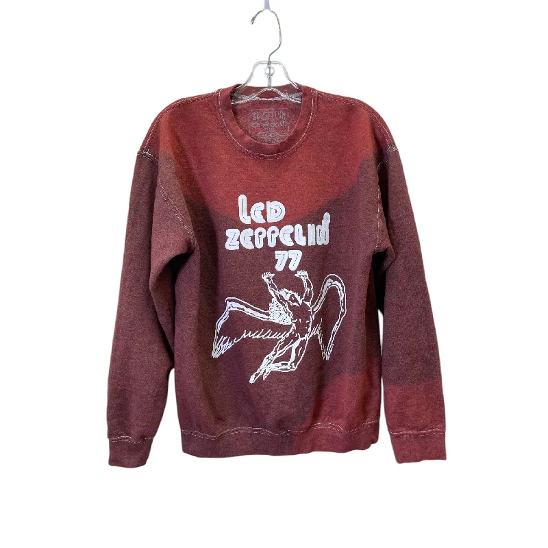 Sweatshirt Crewneck By Led Zeppelin In Red, Size:S Refined Men's Classic 