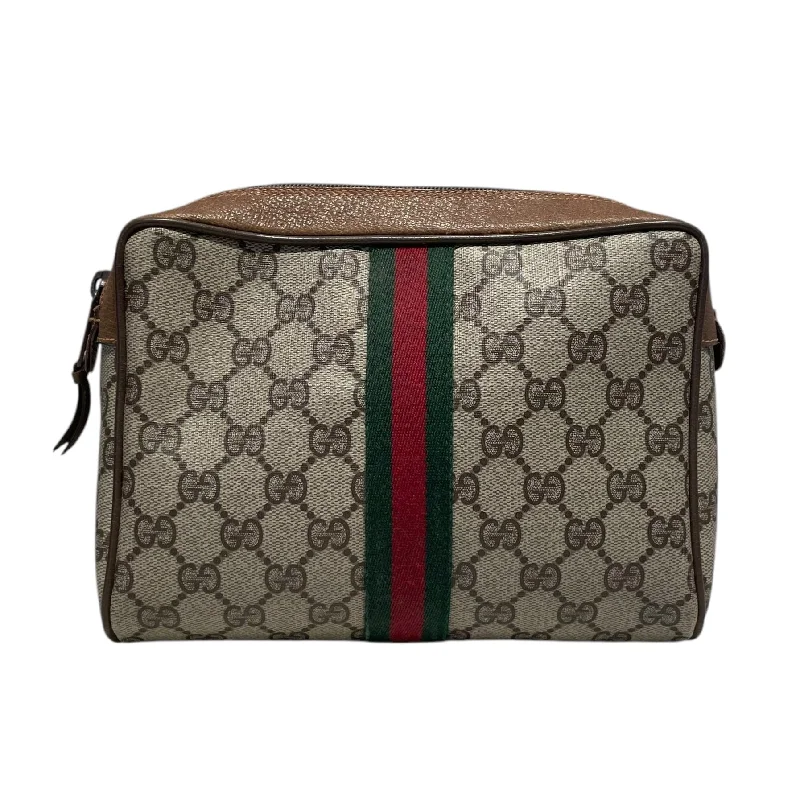 GUCCI/Pouch/Monogram/Leather/BRW/Ophidia Unique Men's Patch