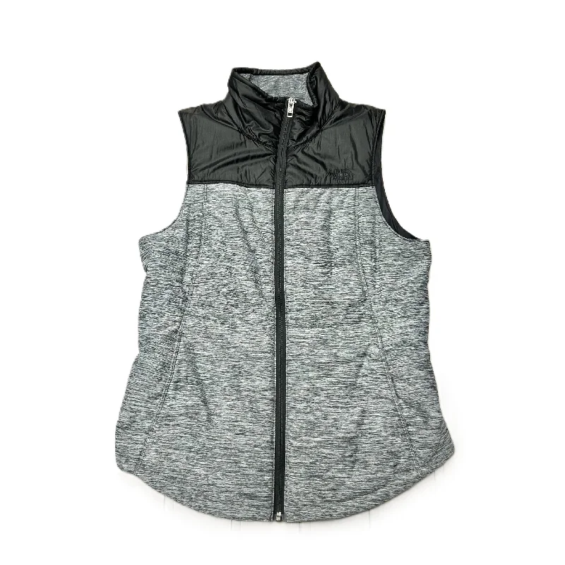 Vest Puffer & Quilted By The North Face In Black & Grey, Size: M Sleek Men's Contemporary 