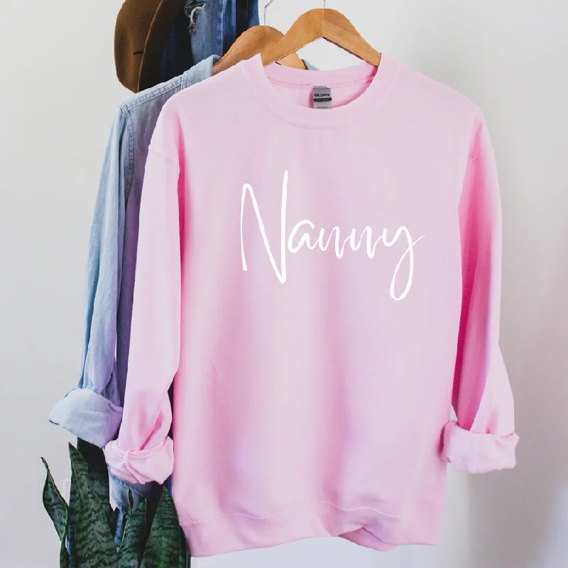 Nanny Wave Script Sweatshirt Beach