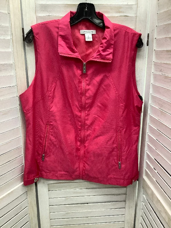 Vest Other By Liz Claiborne In Pink, Size: L Hip Men's Retro