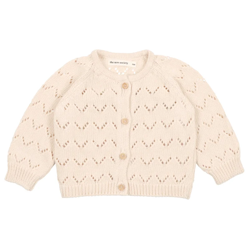 The New Society Franklin Baby Cardigan Natural Artistic Men's Hand