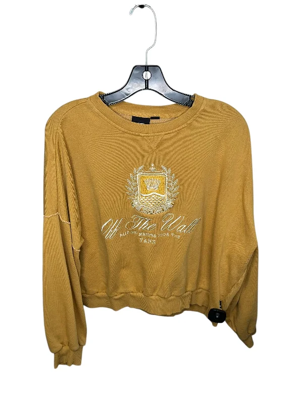 Sweatshirt Crewneck By Vans In Yellow, Size: Xs Trendy Men's Bucket