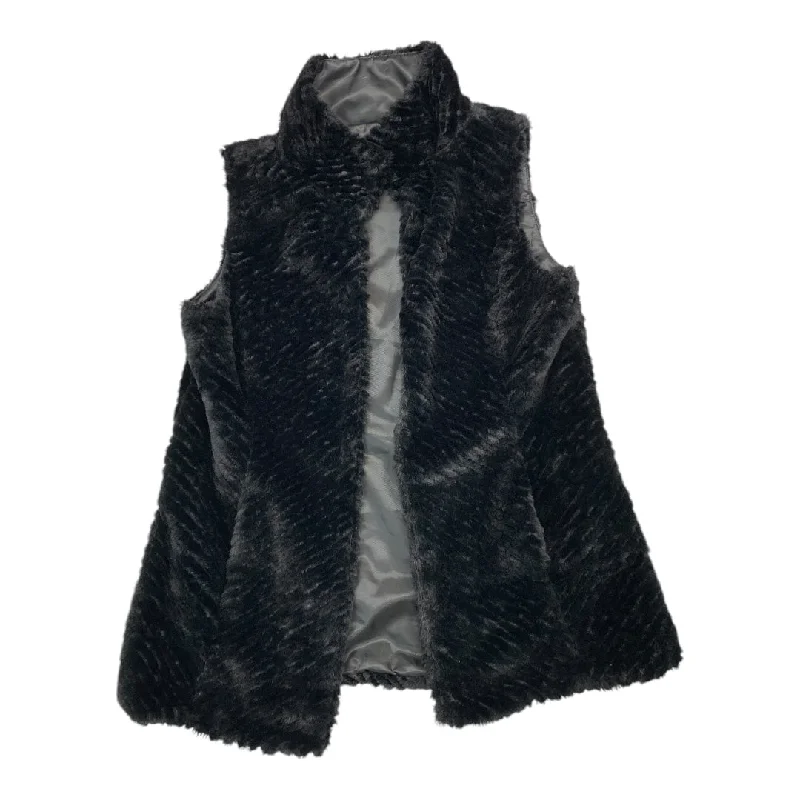 Vest Faux Fur & Sherpa By White House Black Market In Black, Size: M Modern Men's 
