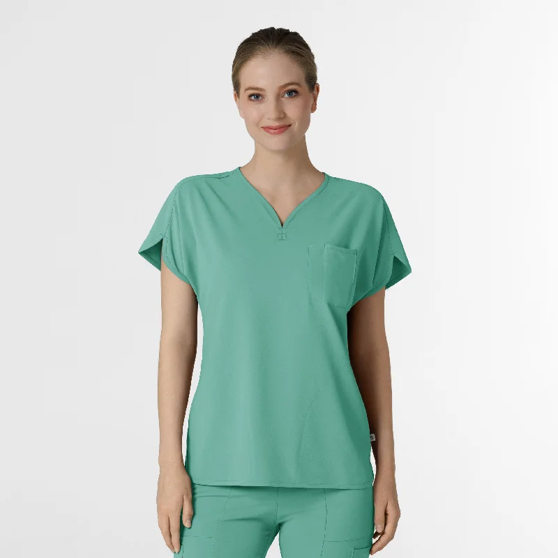 RENEW Women's Dolman Scrub Top - Turquoise Tailored