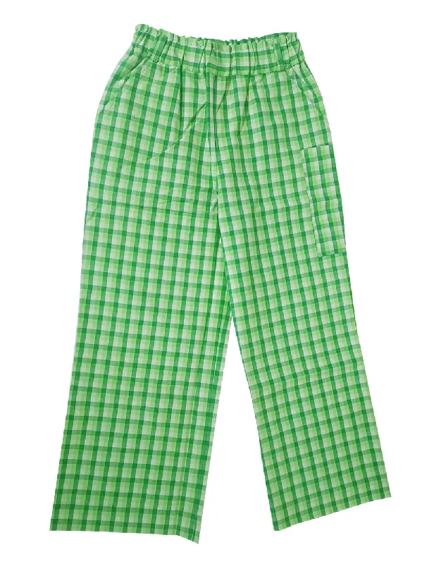 Porsche Green Trousers Polished Men's Satin