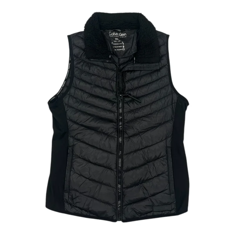 Vest Puffer & Quilted By Calvin Klein In Black, Size:S Vacation