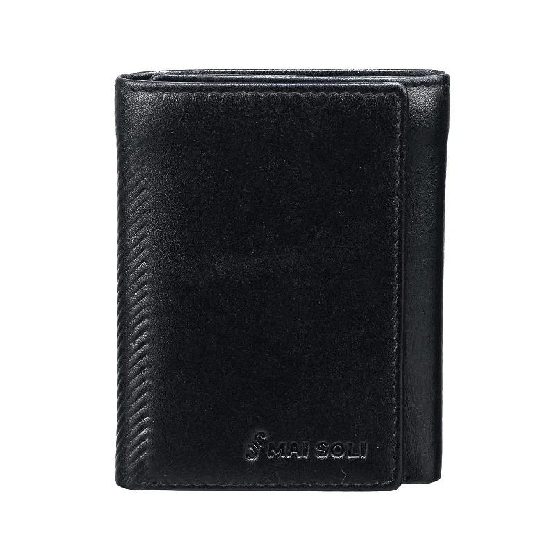 Tri-Fold Wallet Antique Finish Monochromatic All