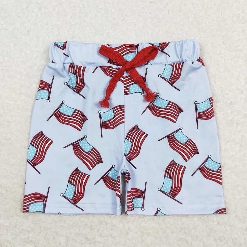 SS0174 Flag pattern white shorts high quality children gym clothing Relaxed Men's Beach SS0174 Flag pattern white shorts high quality children gym clothing Relaxed Men's Beach
