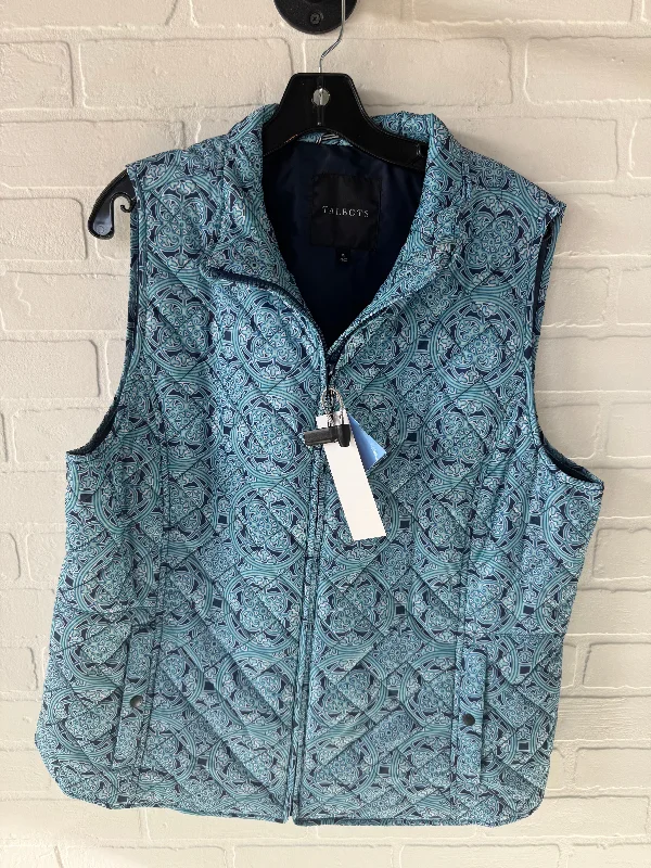 Vest Puffer & Quilted By Talbots In Blue, Size: Xl Vintage Men's 1970S Disco