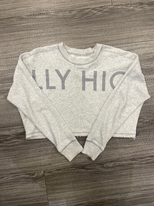 Sweatshirt Crewneck By Hollister In Grey, Size: Xs Refined Men's European