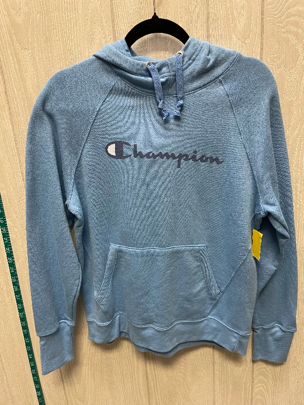 Sweatshirt Hoodie By Champion In Blue, Size: M Refined Men's Velvet