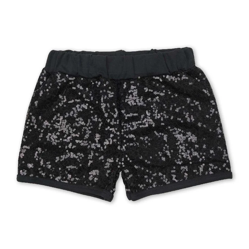 Black sequin lining baby girls shorts Sharp Men's Italian