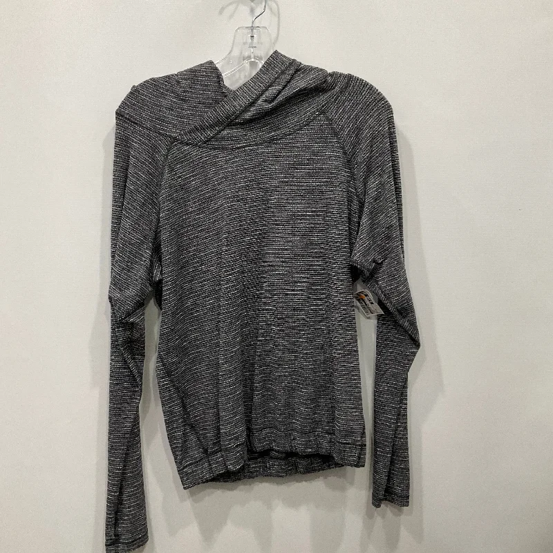 Athletic Sweatshirt Hoodie By Lululemon In Grey, Size: 4 Organic