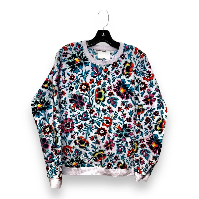 Sweatshirt Crewneck By Vera Bradley In Floral Print, Size: S Sophisticated Men's 
