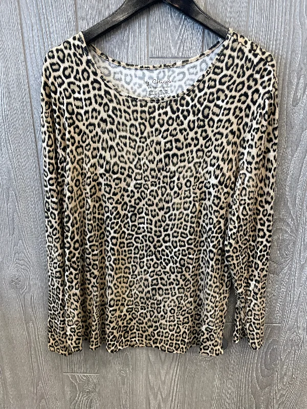 Top Long Sleeve By Chicos  Size: Xl Monochromatic Office Style