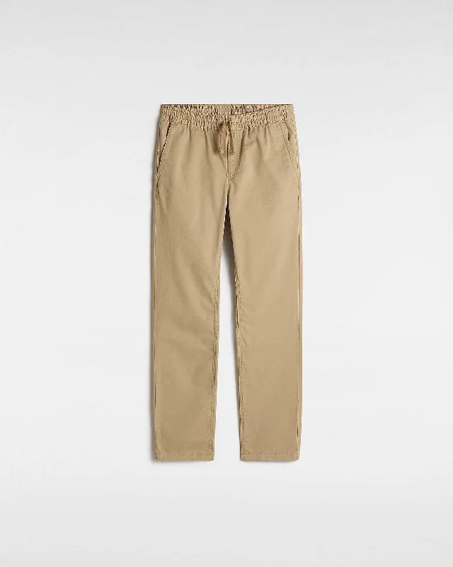 Vans Kids Range Elastic Waist Trousers (8-14 Years) - Khaki Rugged Men's Outdoor 