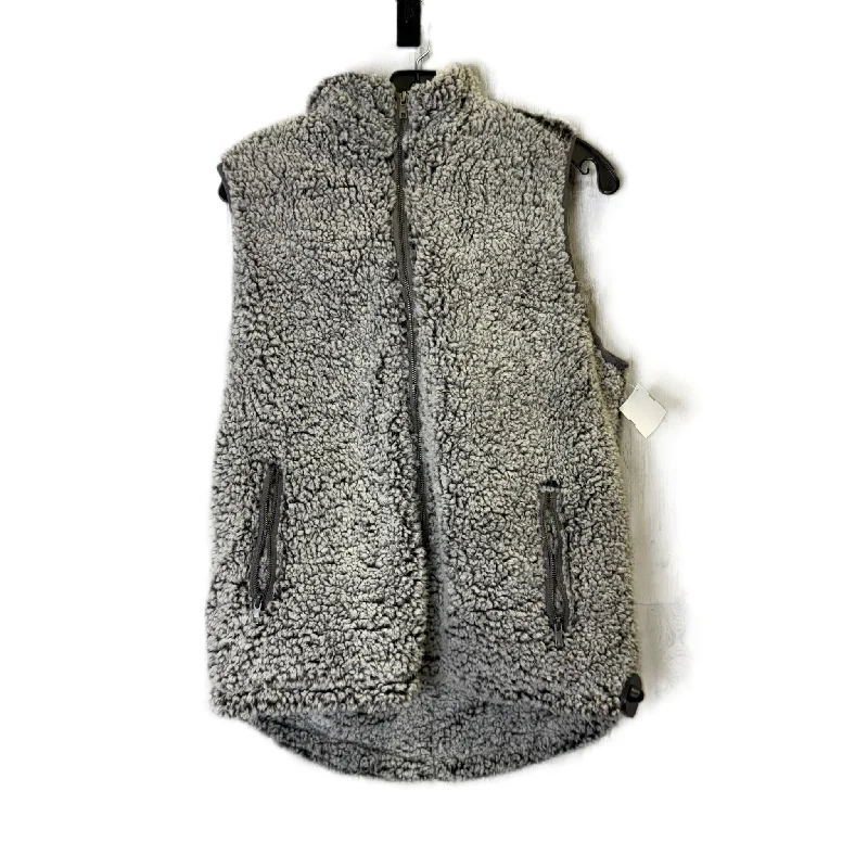 Vest Faux Fur & Sherpa By Thread And Supply In Grey, Size: M Hip Men's Retro