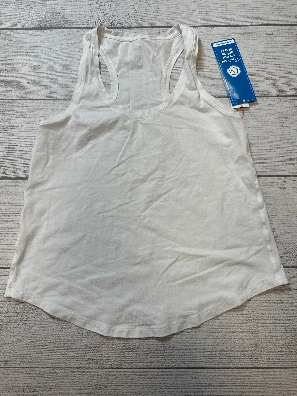 Athletic Tank Top By Lululemon In White, Size: 6 Artistic Men's Avant