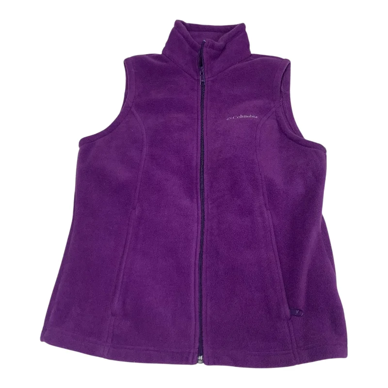Vest Fleece By Columbia In Purple, Size: M Earthy Men's Hemp