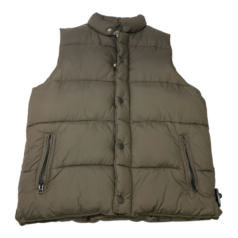 Vest Puffer & Quilted By Old Navy In Brown, Size: L Trendy Men's Oversized
