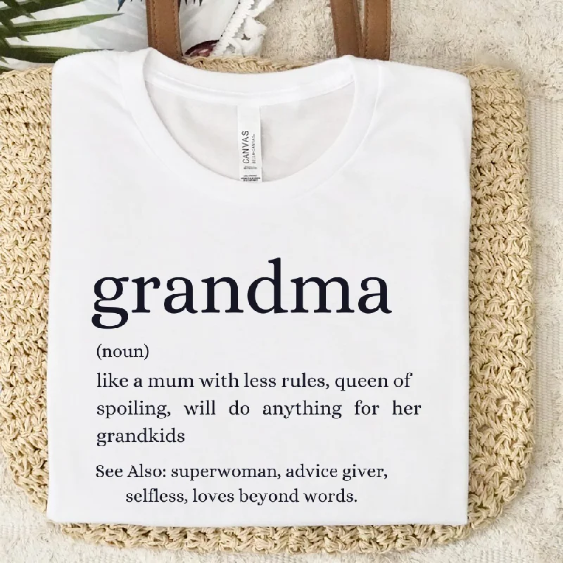 Modern GRANDMA Definition T-Shirt Cozy Men's Sherpa