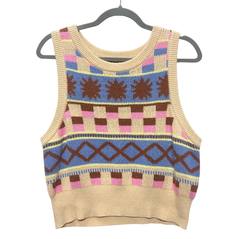 Vest Sweater By La Hearts In Multi, Size:L Youthful Men's Anime