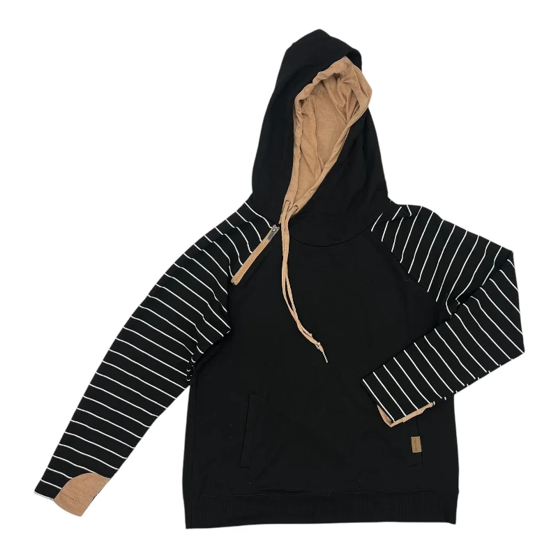 Sweatshirt Hoodie By Maurices In Black & Tan, Size:M Dynamic Men's High