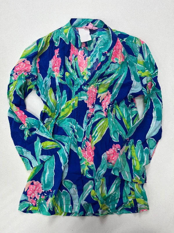 Top Long Sleeve By Lilly Pulitzer Size: Xxs Sleek Men's Metallic