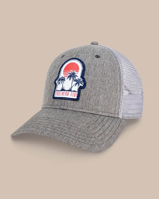 Three Palms Performance Trucker Hat Unique Men's Upcycled