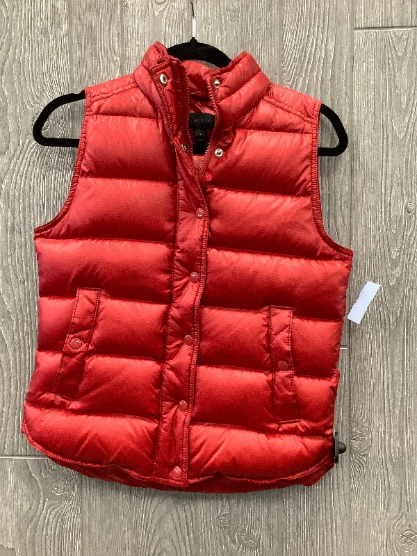 Vest Puffer & Quilted By J. Crew In Red, Size: Xs Streetwear Style