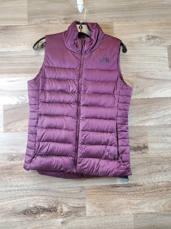 Vest Puffer & Quilted By The North Face In Purple, Size: S Trendy Men's Oversized