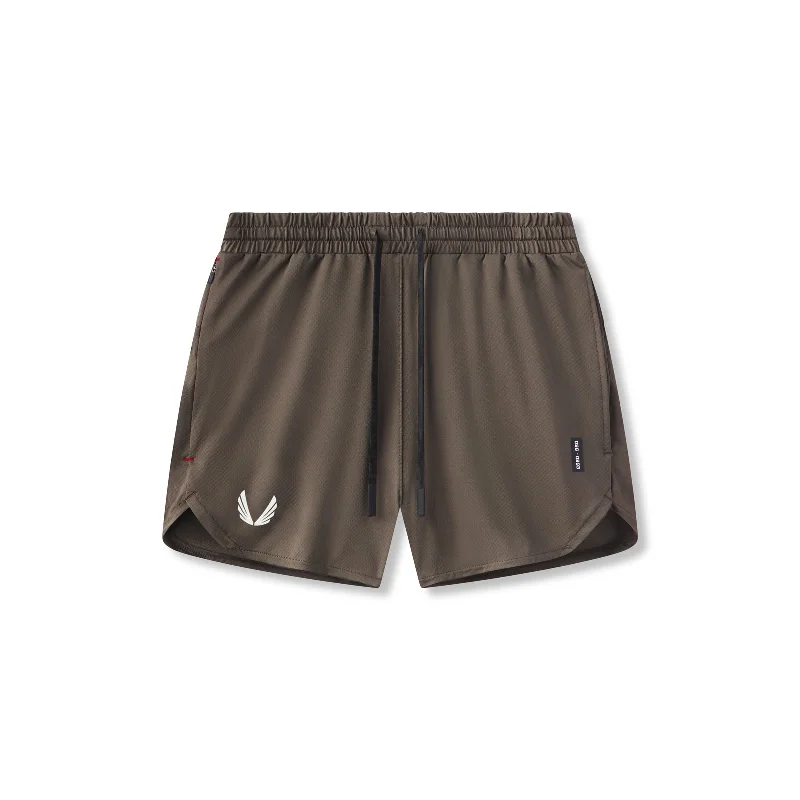 0993. AeroSilver® 5" Linerless Short - Deep Taupe British Gentleman Style