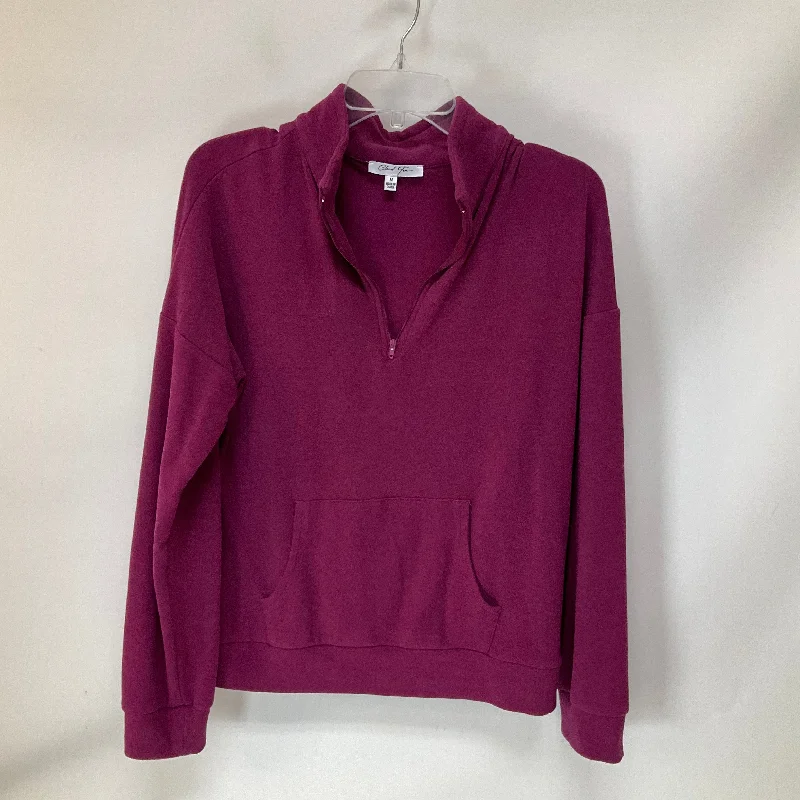 Sweatshirt Collar By Cmc In Purple, Size: M Sleek Men's Metallic
