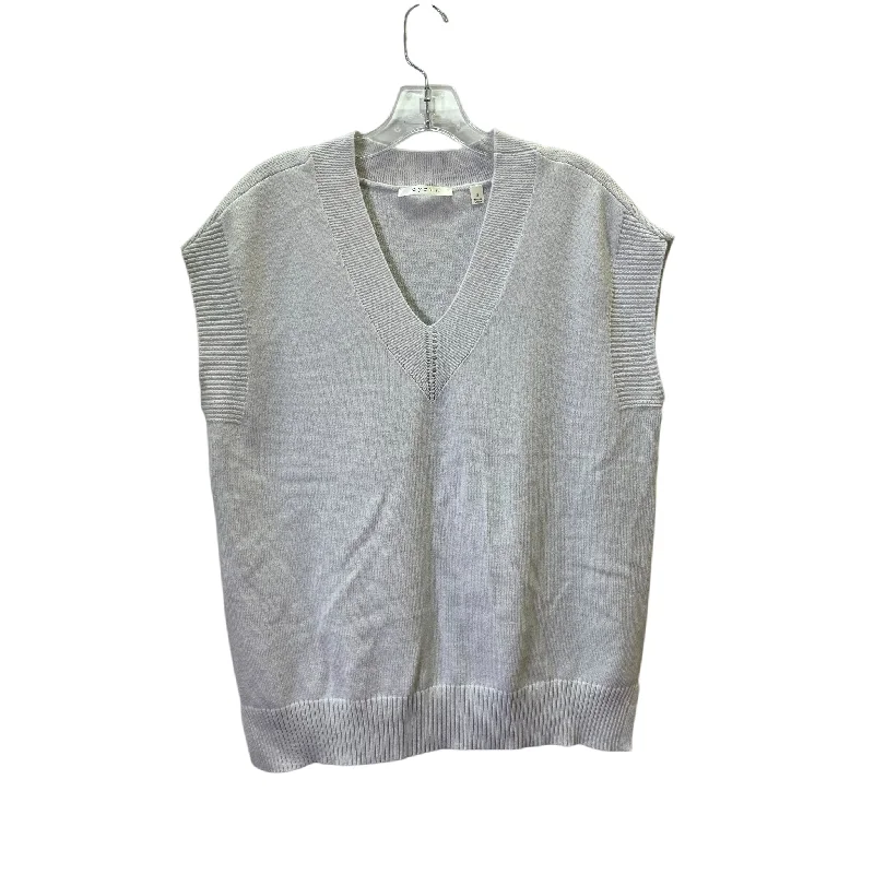 Vest Sweater By Cyrus Knits In Grey, Size:S Bold Men's Statement