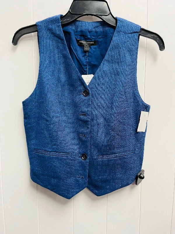 Vest Other By Banana Republic In Blue, Size: 2 British Gentleman Style