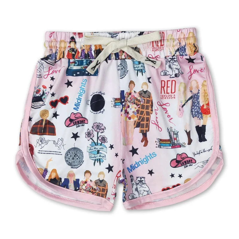 Butterfly hat singer girls summer shorts Tailored