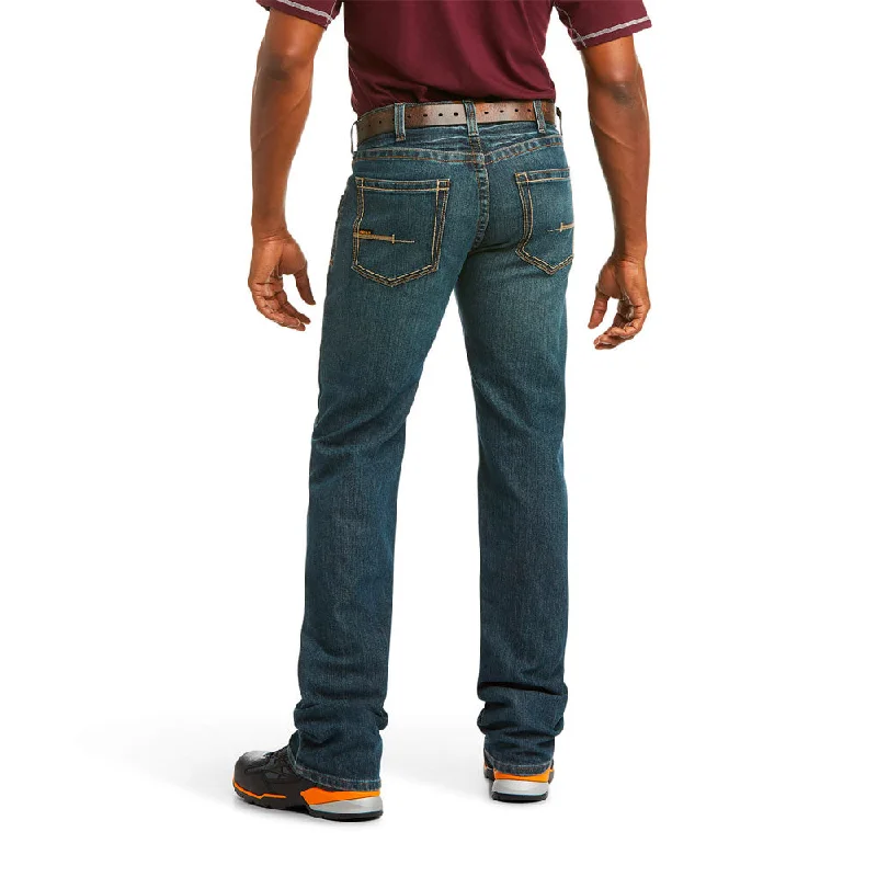 Ariat Rebar M5 Straight DuraStretch Edge Stackable Straight Leg Jean- Ironside Modern Men's Geometric Ariat Rebar M5 Straight DuraStretch Edge Stackable Straight Leg Jean- Ironside Modern Men's Geometric
