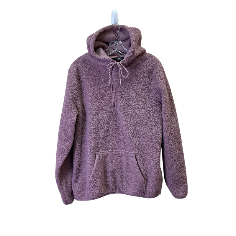 Athletic Sweatshirt Hoodie By Eddie Bauer In Mauve, Size:L Trendy Men's Bucket