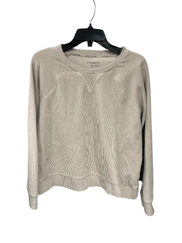 Sweatshirt Crewneck By Marc New York In Tan, Size: S Sporty Men's Tennis