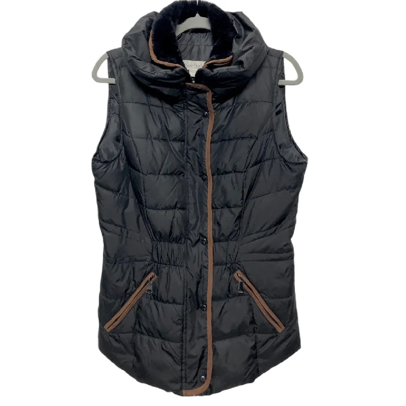 Vest Puffer & Quilted By Charlie Paige In Black, Size: S Casual Men's Loose