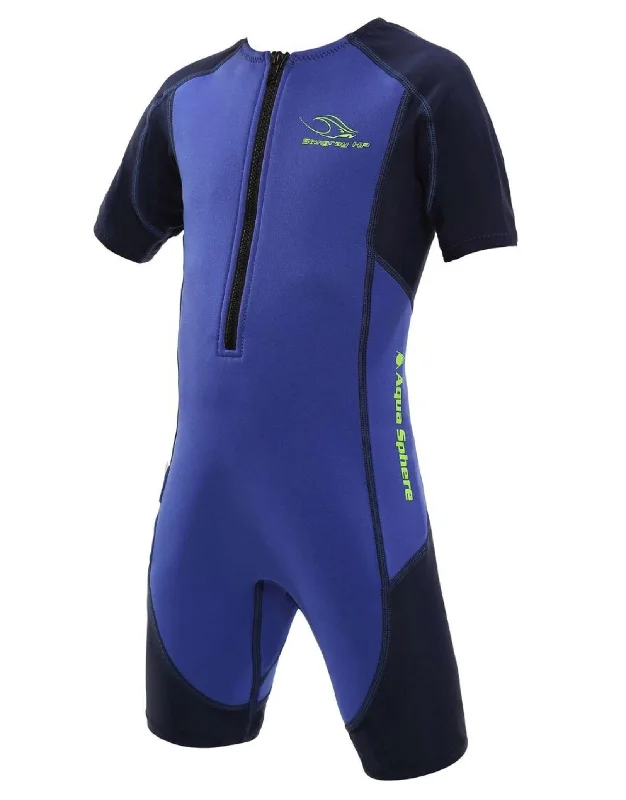 Stingray HP Short Sleeve Kids Wetsuit - Royal Blue/Navy Bold Men's Animal