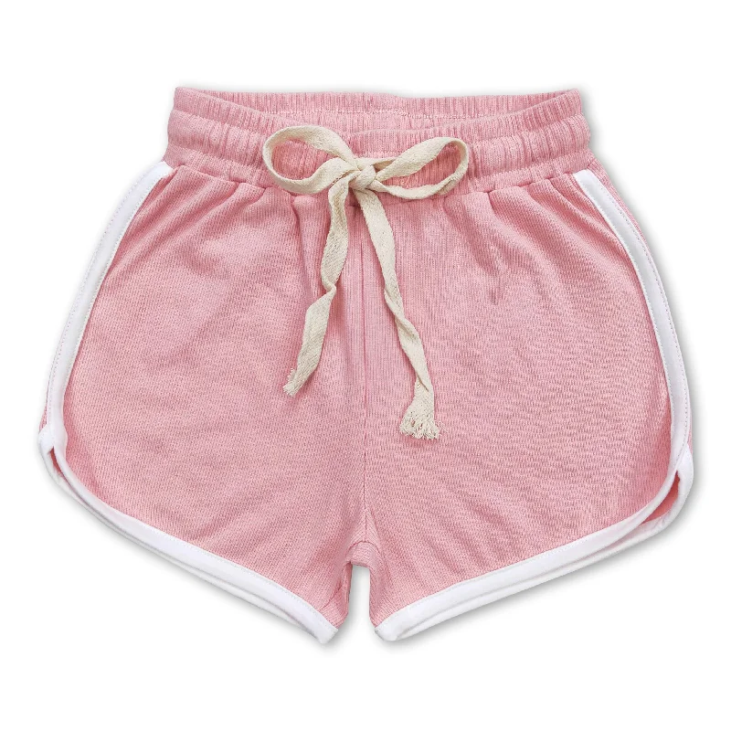 Pink cotton kids girls summer shorts Elegant Men's Cashmere